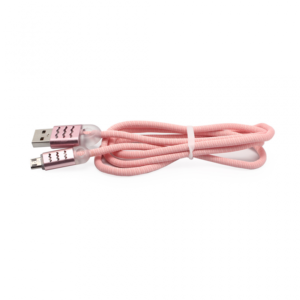 Data kabl Lux micro USB pink 1m