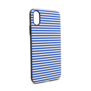 Maska Luo Stripes za iPhone X plava