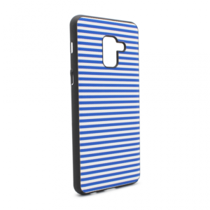 Maska Luo Stripes za Samsung A530F Galaxy A8 2018 plava