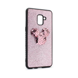 Maska Shiny mouse za Samsung A730F Galaxy A8 Plus 2018 roze