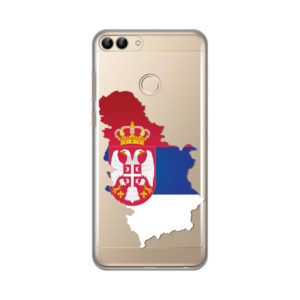 Maska Silikonska print skin za Huawei P smart/Enjoy 7S Serbia Map