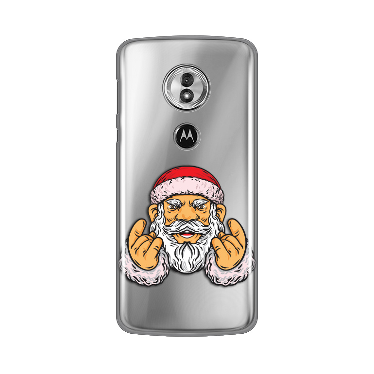 Maska Silikonska Print Skin za Motorola Moto G6 Play/Moto E5 Rock And Roll Santa