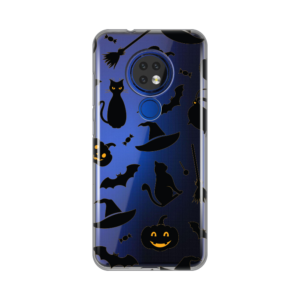 Maska Silikonska Print Skin za Nokia 7.2 Black Halloween