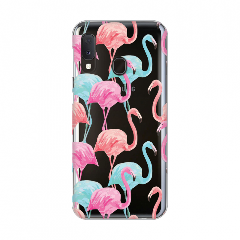 Maska Silikonska Print Skin za Samsung A202F Galaxy A20e Summer Flamingo