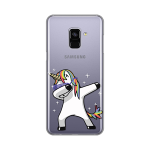 Maska Silikonska Print Skin Za Samsung A730F Galaxy A8 Plus 2018 Dabbing Unicorn