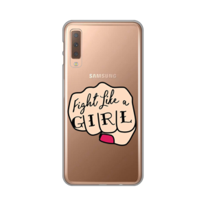Maska Silikonska Print Skin za Samsung A750F Galaxy A7 2018 Fight Like A Girl