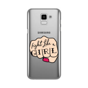 Maska Silikonska Print Skin za Samsung J600F Galaxy J6 2018 (EU) Fight Like A Girl