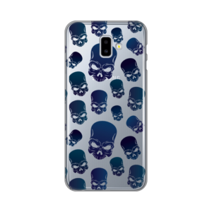 Maska silikonska Print Skin za Samsung J610F Galaxy J6 Plus Blue Skulls