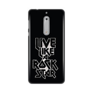 Maska silikonska Print za Nokia 5 Live Like A Rock Star