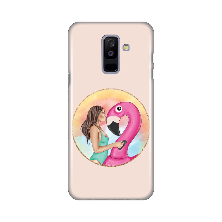 Maska Silikonska print za Samsung A605G Galaxy A6 Plus 2018 Flamingo Kiss