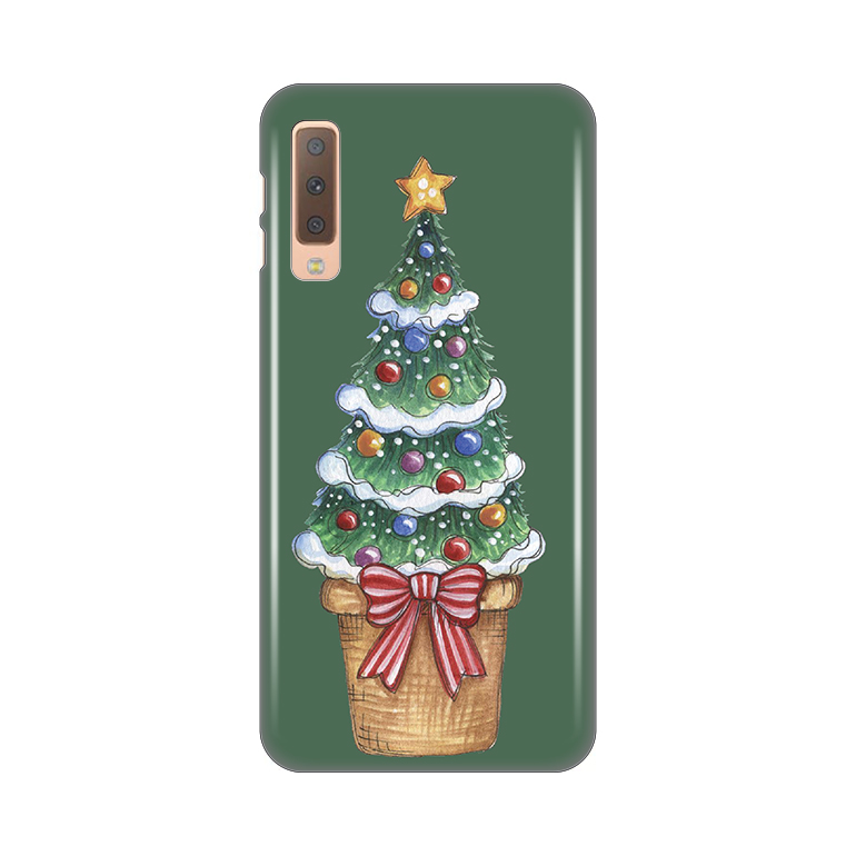 Maska Silikonska Print za Samsung A750F Galaxy A7 2018 Christmas Tree
