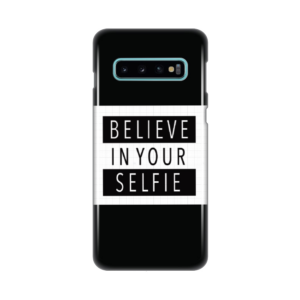 Maska Silikonska Print za Samsung G973 S10 Believe in your selfie