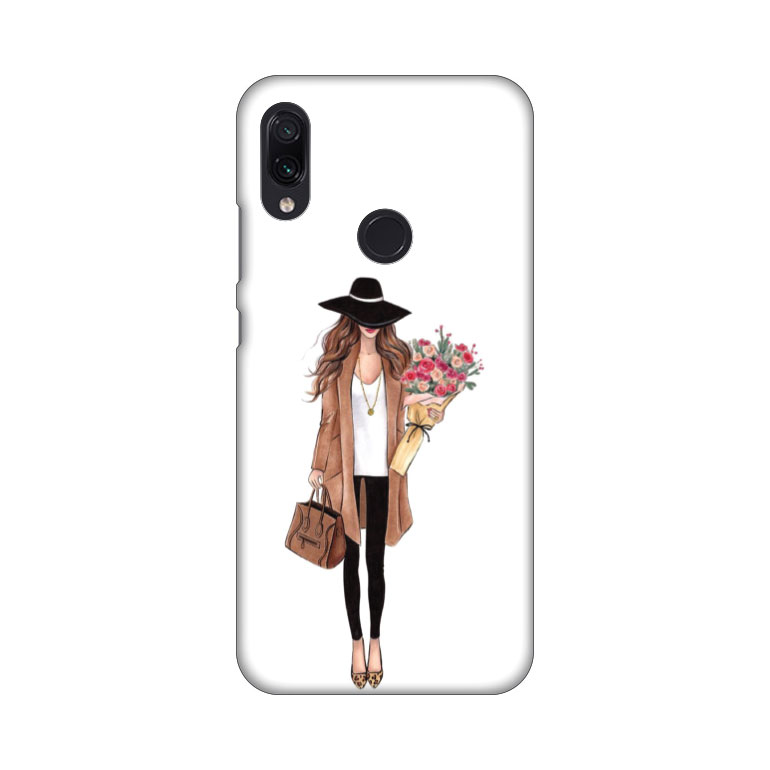 Maska Silikonska Print za Xiaomi Redmi Note 7 Autumn Fashion Girl