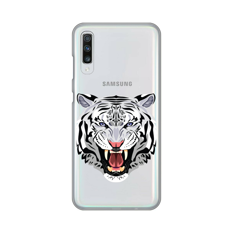 Maska Silikonska Print Skin za Samsung A705F Galaxy A70 Mad Tiger