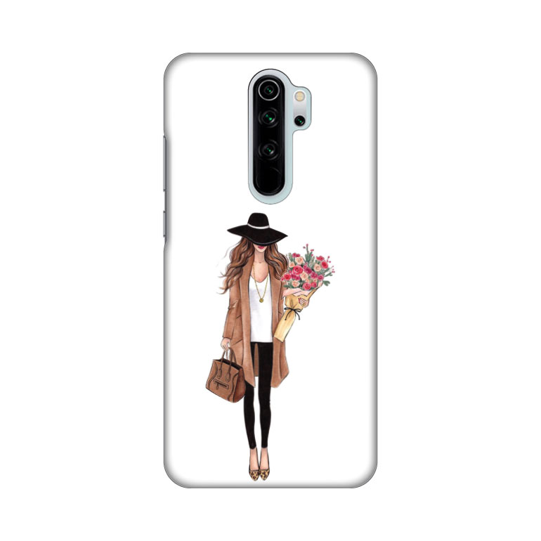 Maska Silikonska Print za Xiaomi Redmi Note 8 Pro Autumn Fashion Girl