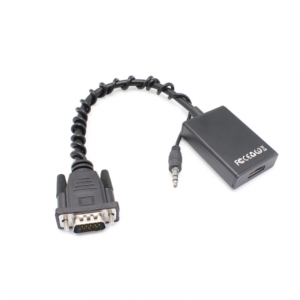 Adapter VGA-HDMI (audio+power) 25cm