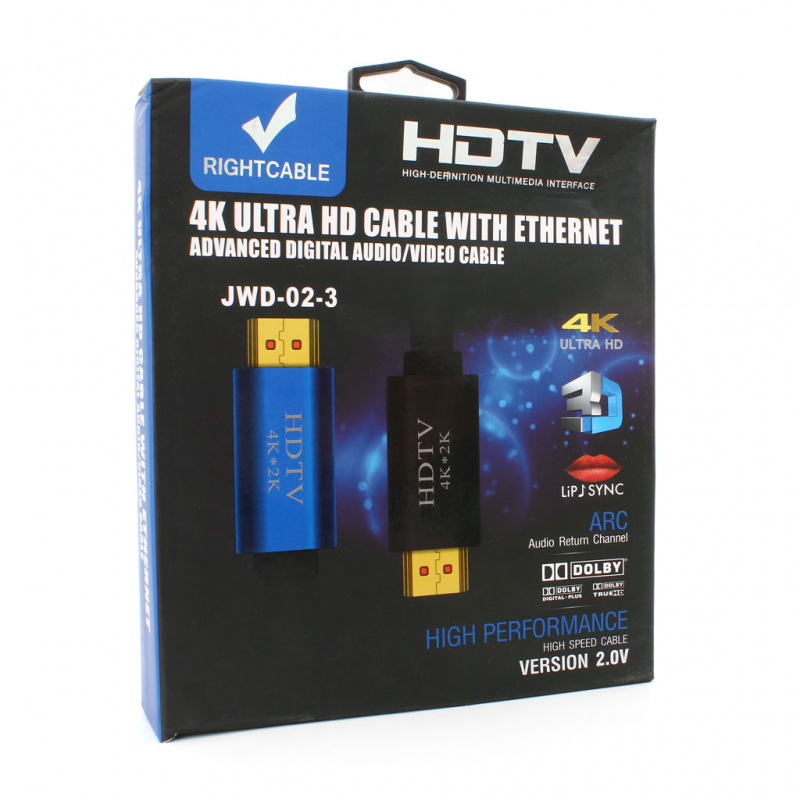 Kabl HDMI 4K 3m JWD-02