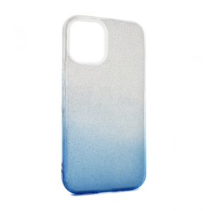 Maska Double Crystal Dust za iPhone 12 5.4 plavo srebrna