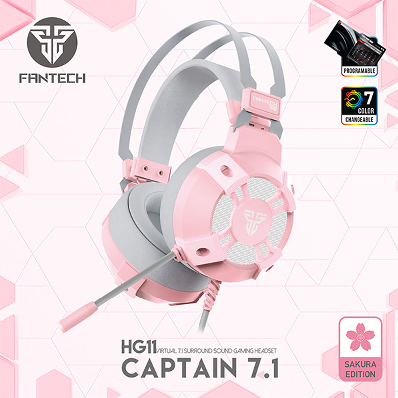 Slusalice Gaming Fantech HG11 Captain 7.1 Sakura