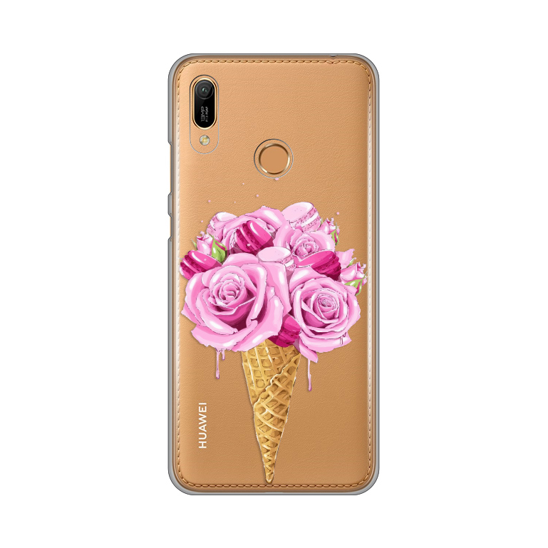 Maska Silikonska Print Skin za Huawei Y6 2019/Honor 8A Rose Cone