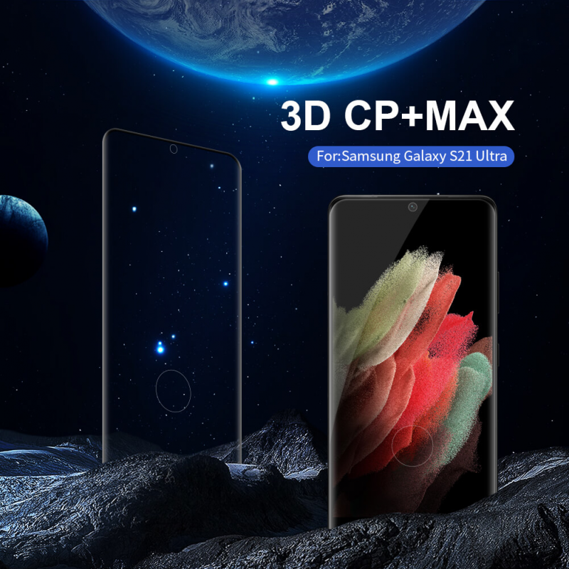 Zaštitno staklo Nillkin 3D CP+Max za Samsung G998B Galaxy S21 Ultra crni