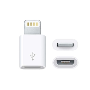 Adapter OTG micro USB na iPhone lightning beli