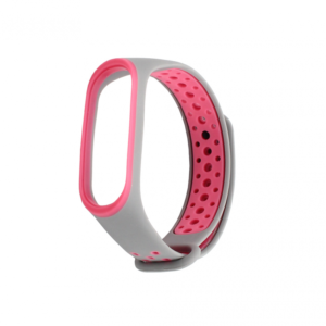 Narukvica za smart watch Xiaomi Mi Band M3/M4 siva pink