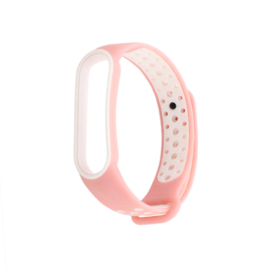 Narukvica za smart watch Xiaomi Mi Band M5/M6 roze bela