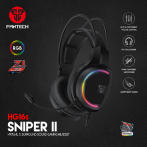 Slusalice Gaming Fantech HG16s Sniper II 7.1 crne