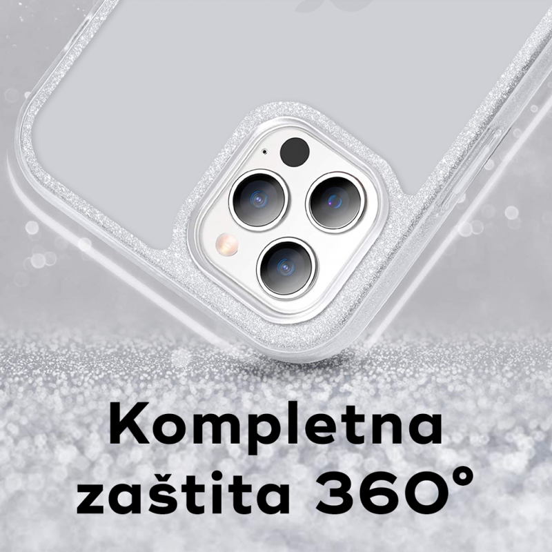 Maska Crystal Cut za Samsung A025G Galaxy A02s (EU) srebrna