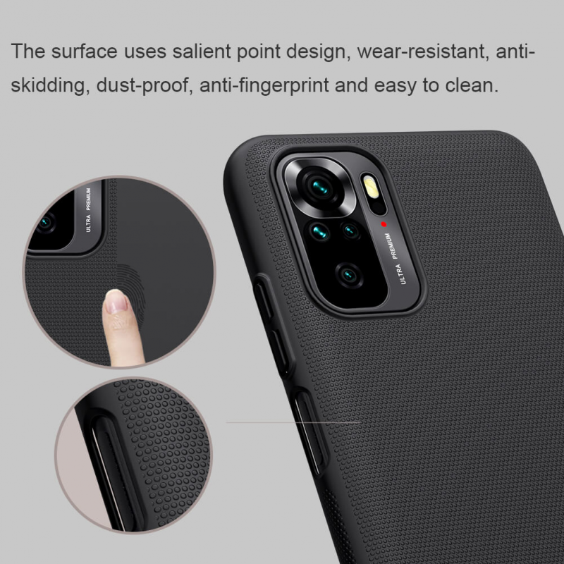 Maska Nillkin Scrub za Xiaomi Redmi Note 10 4G/Note 10s crna