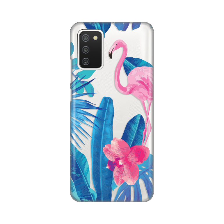 Maska Silikonska Print Skin za Samsung A025G Galaxy A02s Summer Flamingo