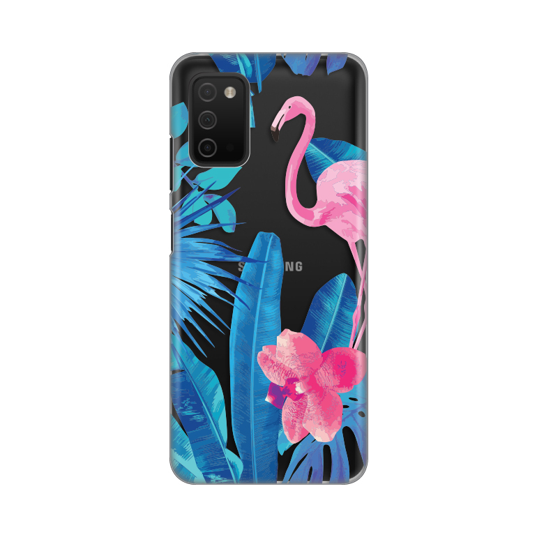 Maska Silikonska Print Skin za Samsung A037G Galaxy A03s Summer Flamingo