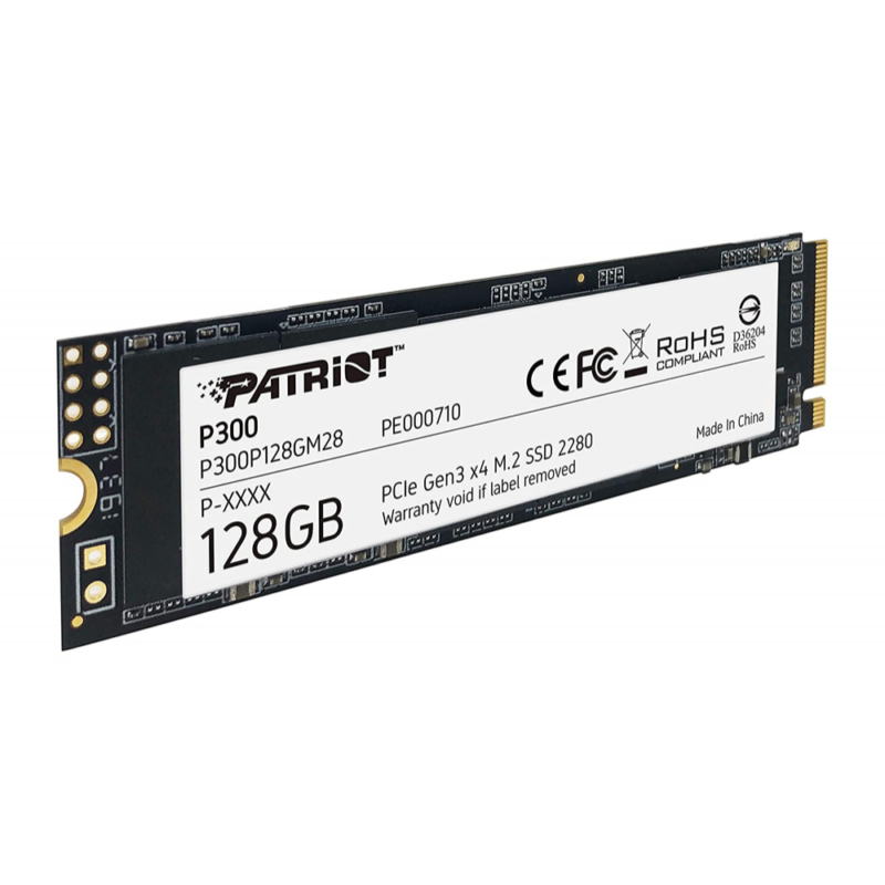 SSD M.2 NVMe 128GB Patriot P300 1600MBs/600MBs P300P128GM28US