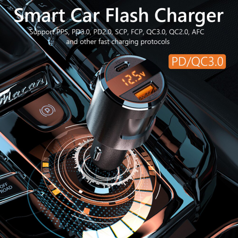 Auto punjac SC01 Super Charger PD 65W/USB 18W