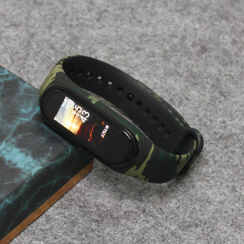 Narukvica za smart watch Xiaomi Mi Band M3/M4army zelena