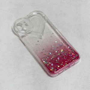 Maska Heart Glitter za iPhone 12 6.1 pink