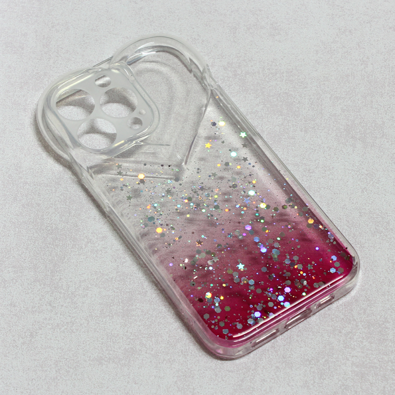 Maska Heart Glitter za iPhone 13 Pro 6.1 pink