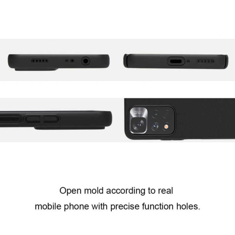 Maska Nillkin Scrub za Xiaomi Redmi Note 11 Pro Plus/Poco X4 NFC crna