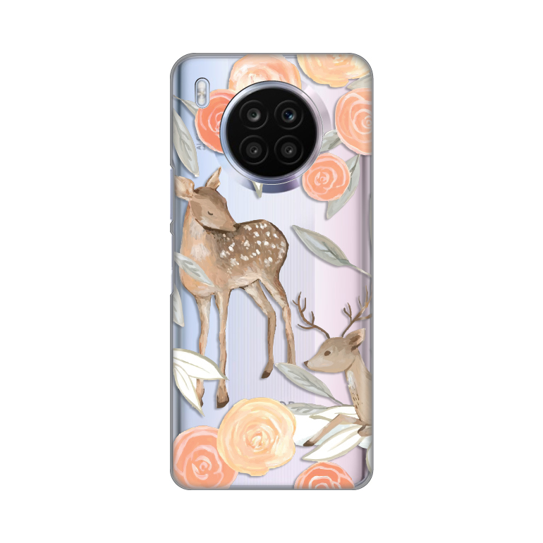 Maska Silikonska Print Skin za Huawei Honor 50 Lite/Nova 8i Flower Deer