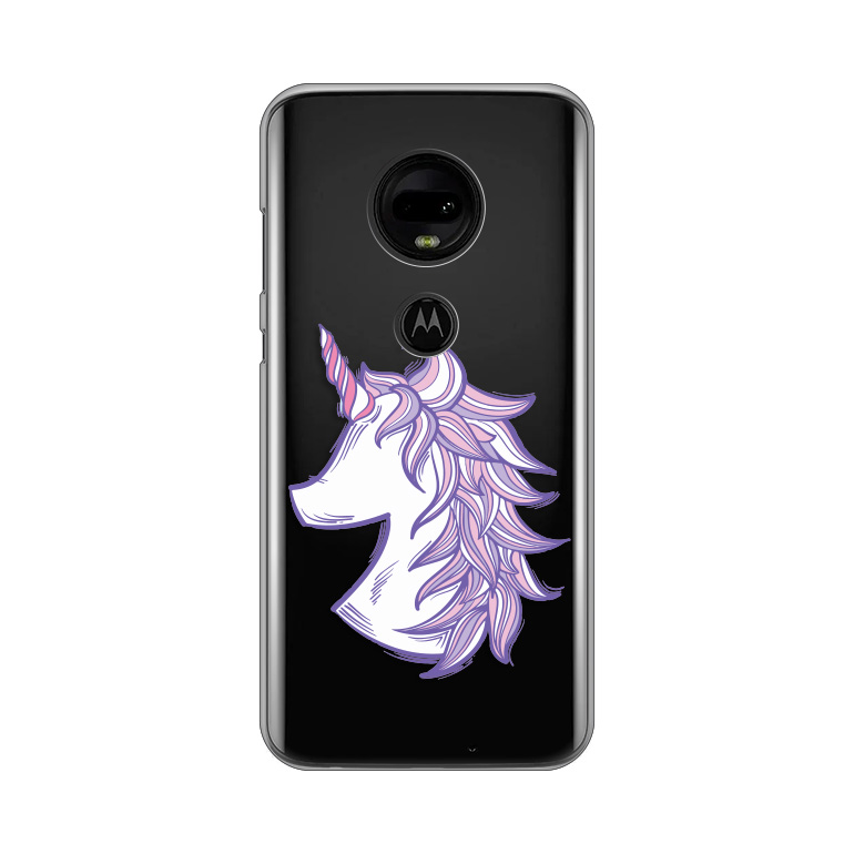 Maska Silikonska Print Skin za Motorola Moto E7 Purple Unicorn