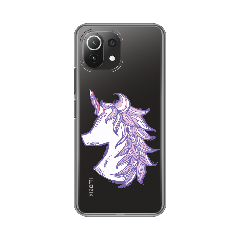 Maska Silikonska Print Skin za Xiaomi Mi 11 lite Purple Unicorn