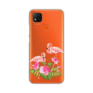 Maska Silikonska Print Skin za Xiaomi Redmi 9C Flamingo