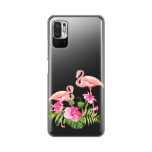 Maska Silikonska Print Skin za Xiaomi Redmi Note 10 5G Flamingo