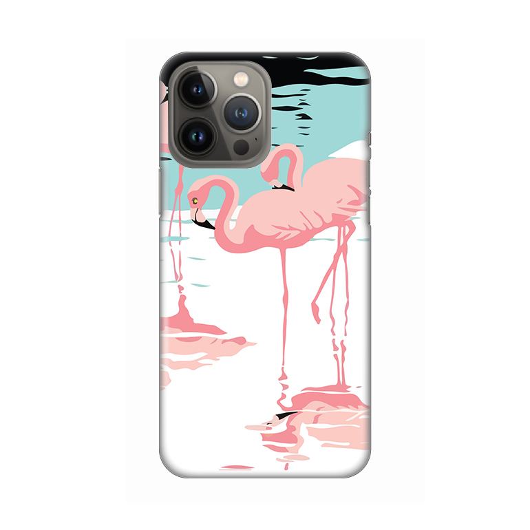 Maska Silikonska Print za iPhone 13 Pro Max 6.7 Pink Flamingos