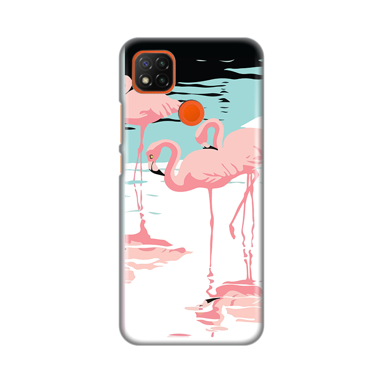 Maska Silikonska Print za Xiaomi Redmi 9C Pink Flamingos
