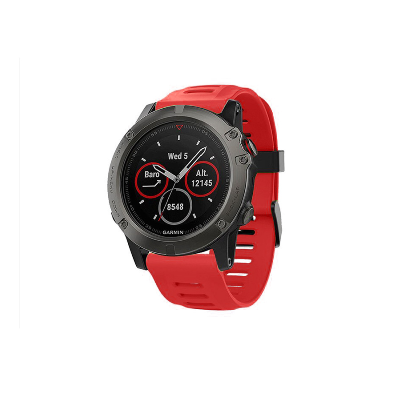 Narukvica sporty za Garmin Fenix 3/5X/6X smart watch 26mm crvena