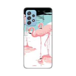 Maska Silikonska Print za Samsung A525F/A526B/A528B Galaxy A52 4G/A52 5G/A52s 5G Pink Flamingos