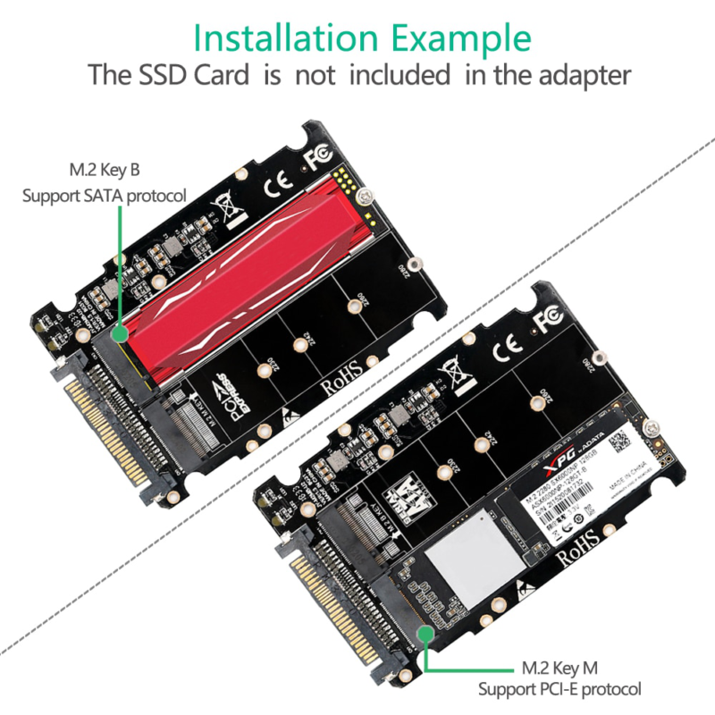 Adapter SSD NVMe na SATA 3