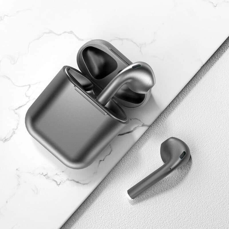 Bluetooth slusalice Airpods Inpods metalik sive HQ